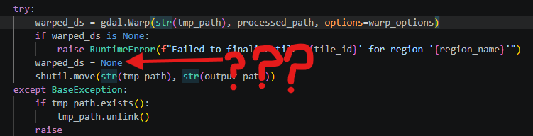 Pointless `del` generated by Claude